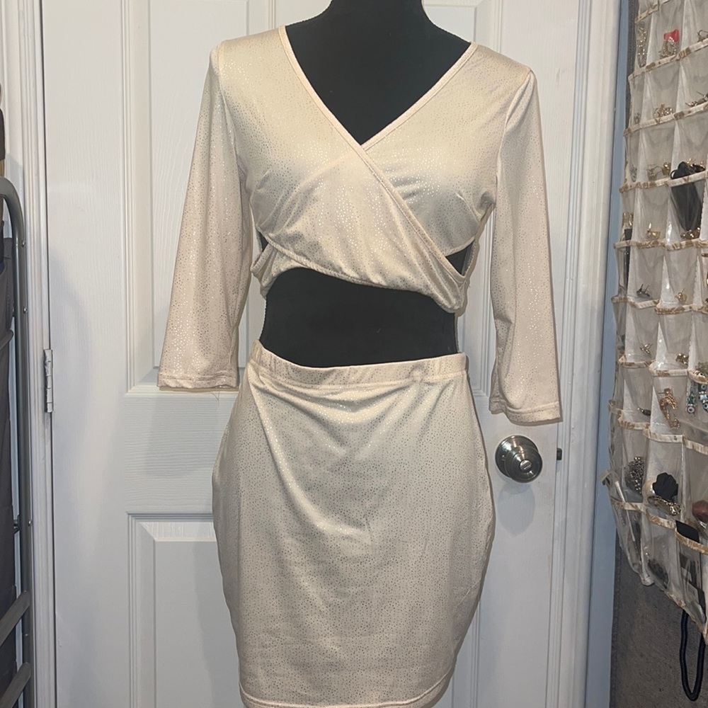CBR 2 Piece Sparkly Polka Dot Set